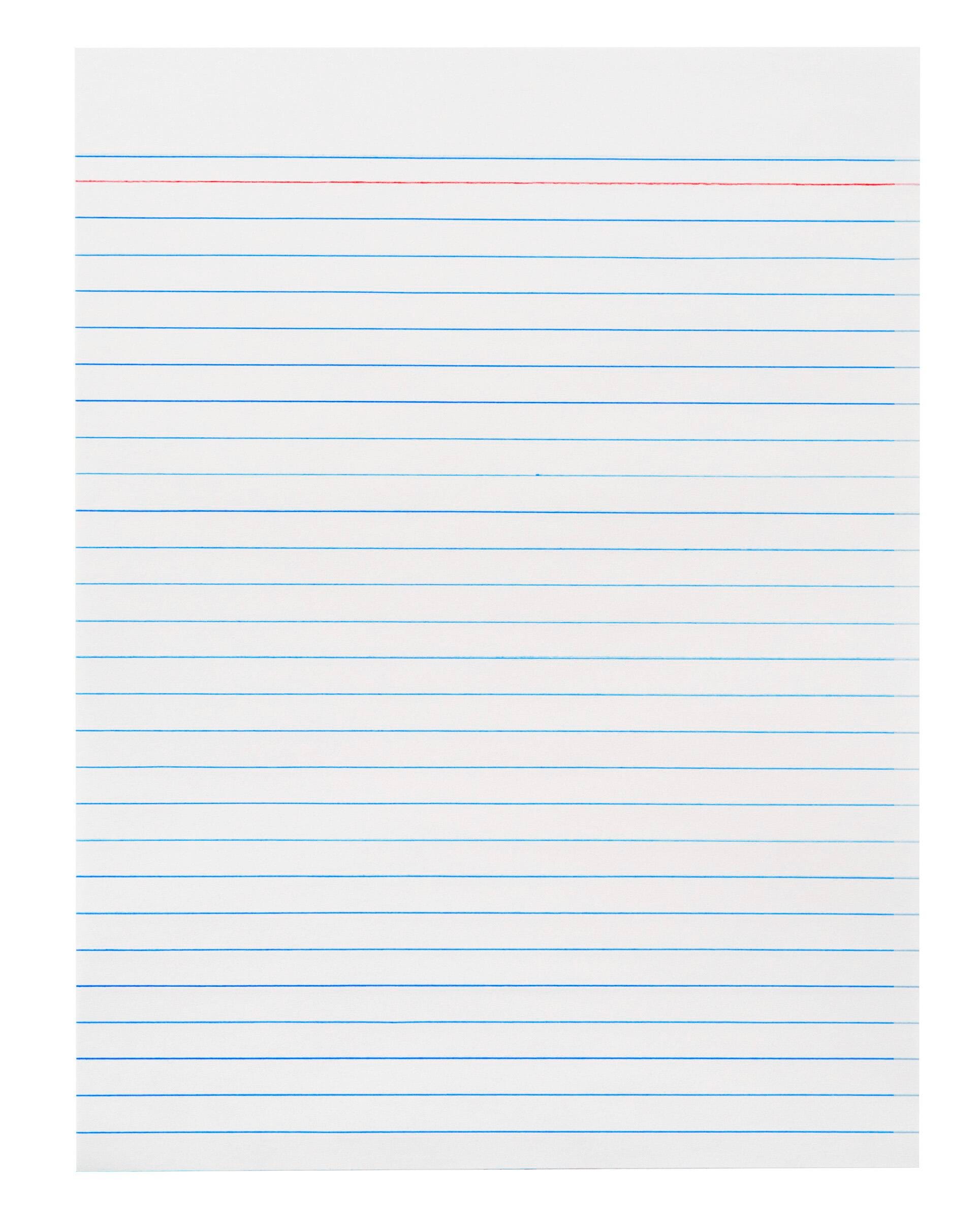 School Smart Theme Paper with Red Headline and No Margin, 8 x 10-1/2 Inches, 500 Sheets 085444